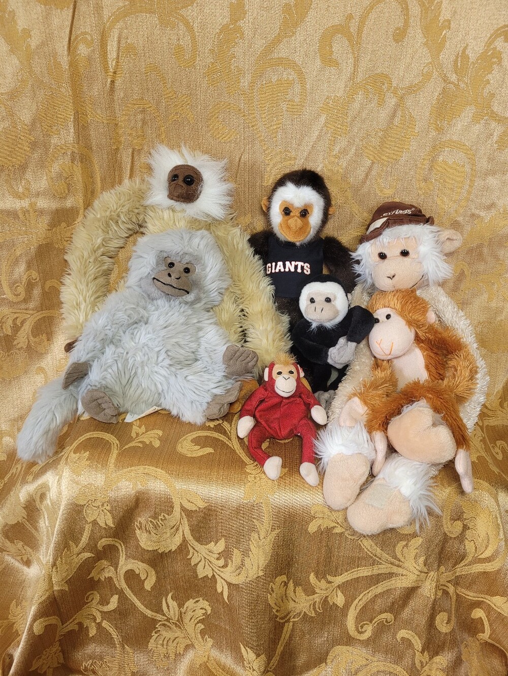 Vintage Monkey Plush Lot Of Toys
